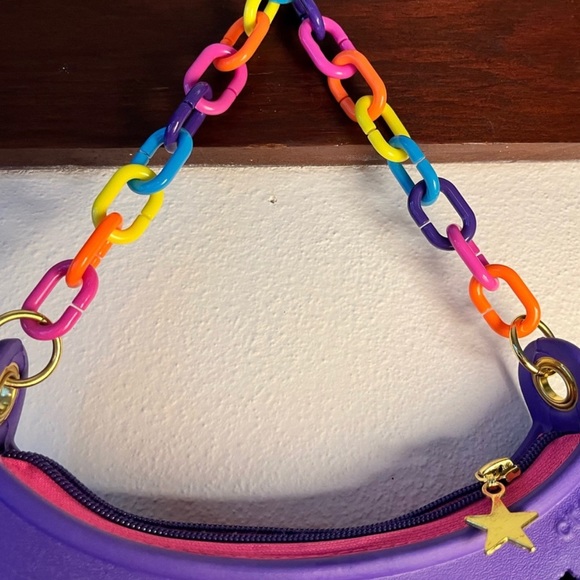 Crocs Purple Mini Shoulder Bag - Picture 4 of 7